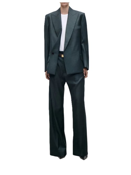 Blazer completo sculptura layered jacket Victoria Beckham | 1426WJK007911A9990 MARSHGREEN
